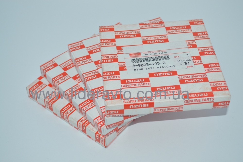 Кільця поршневі Isuzu, Богдан 4HG1, 4HG1-T, АТАМАН оригінал 8980549950
