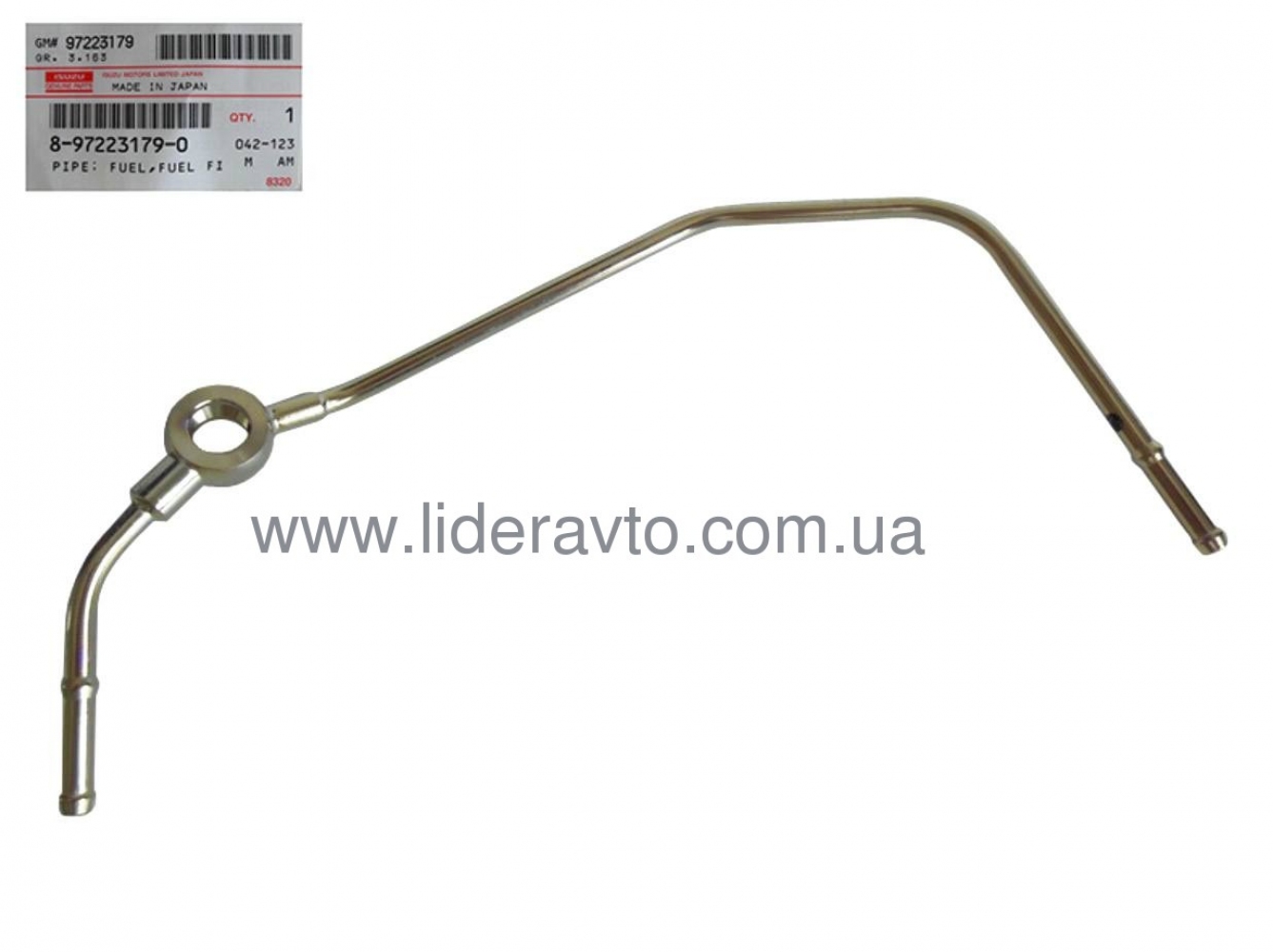 Трубка відведення палива від ПНВТ 4HG1-T, ISUZU Богдан А-092 оригінал 8972231790