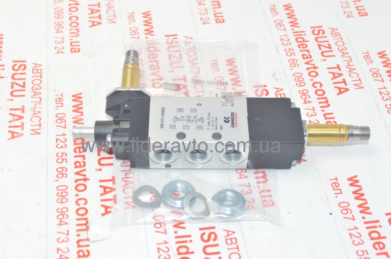 Пневморозподільник двері ПАЗ CAMOZZI 358-V11-02S05