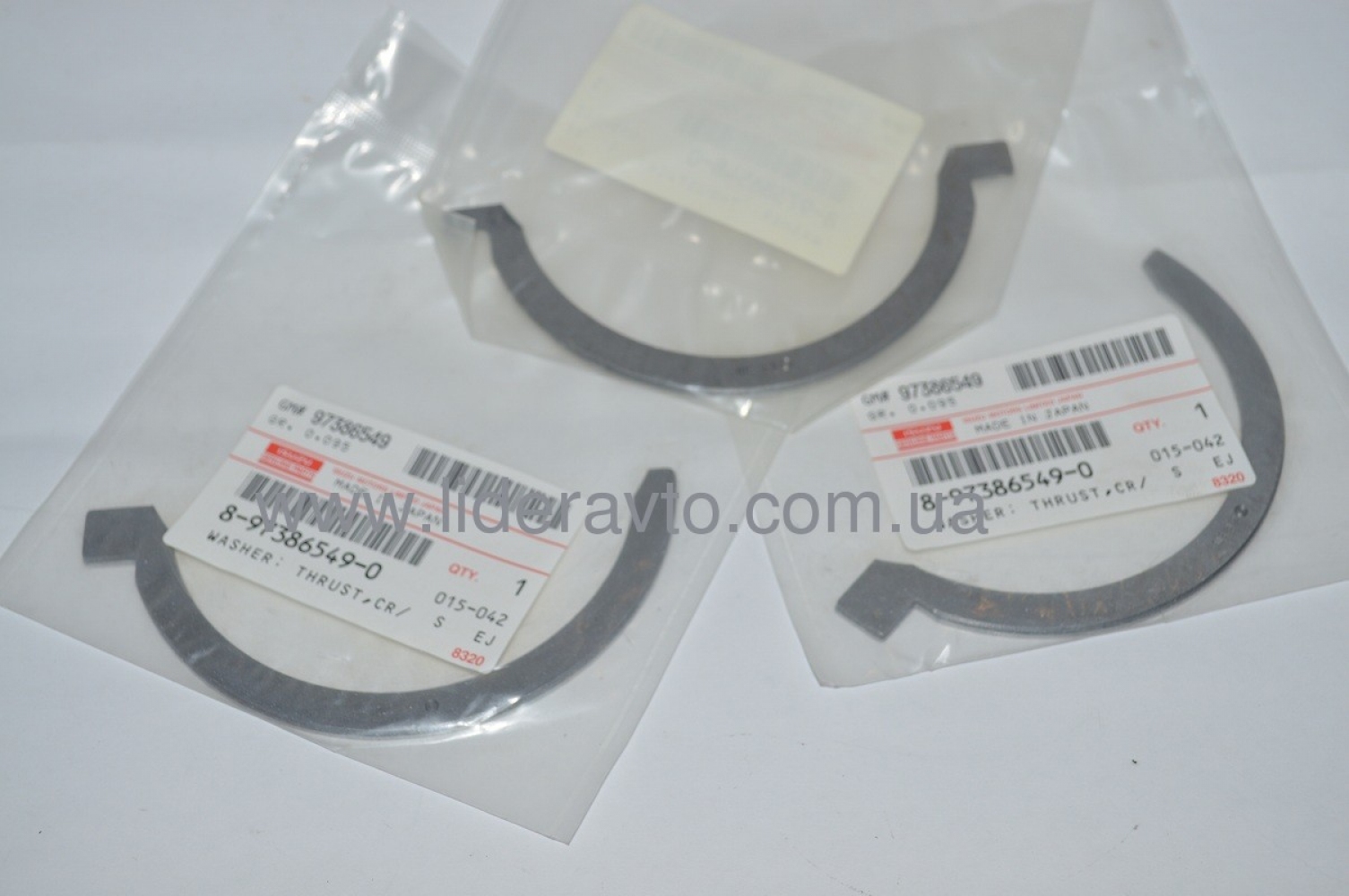 Півкільця розбігу колінвала ISUZU 4HG1/4HG1-T БОГДАН А-091/092 оригінал