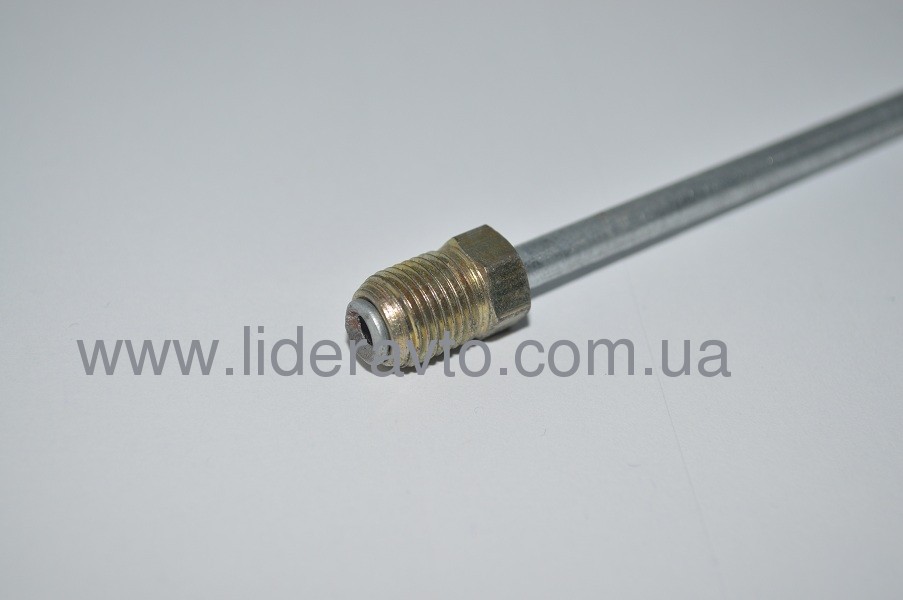 Трубка гальмівна задня БОГДАН А-091, А-092  ISUZU 600 мм  Алюміній