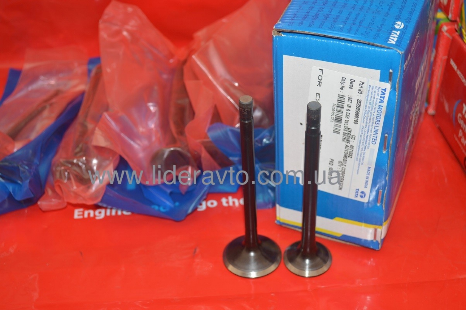 Клапана ТАТА 613 ЕТАЛОН I-Van Оригінал TATA MOTORS (45*45) Е-1 252505990103