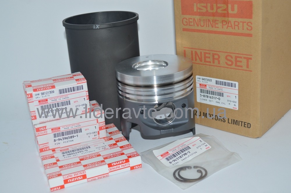 Поршнева група ISUZU NQR Богдан А-092 4HG1-Т 1X оригінал 5878163170