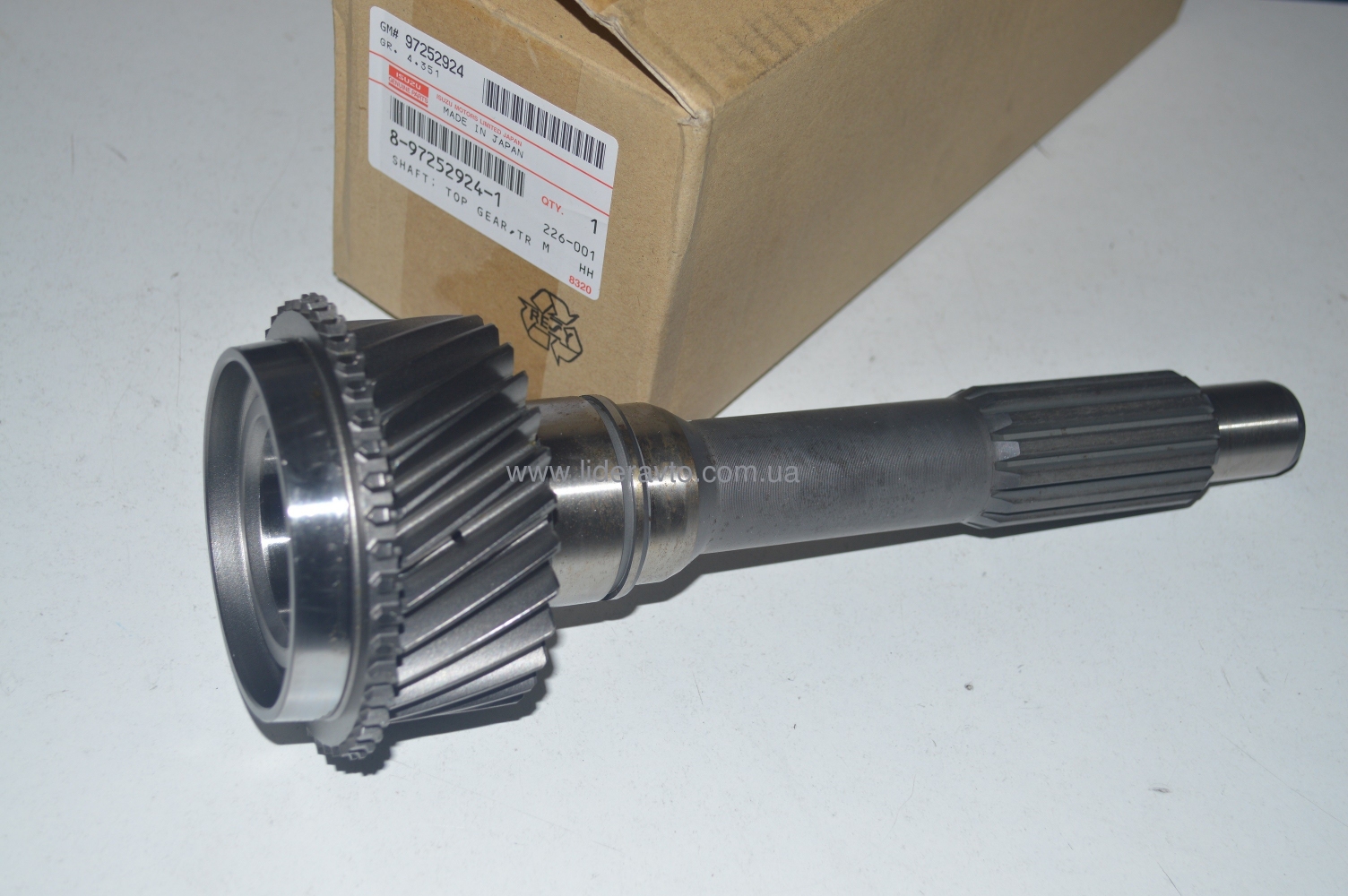 Вал первинний ISUZU КПП MYY5T NQR 70/71 БОГДАН Оригінал Японія 8972529241