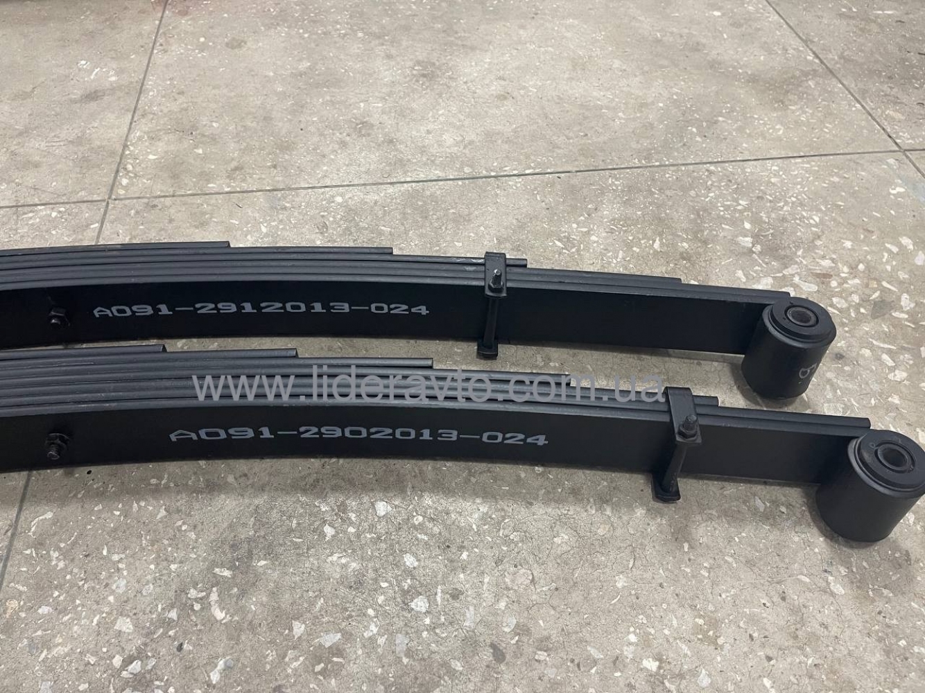 Ресора ISUZU NQR90/NPR75/NQR71, БОГДАН А-091/А-092, Ataman, з втулками A091-2912013-01 задня