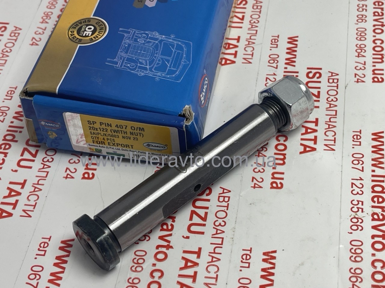 Палець ресори передньої ТАТА 613 EI, 613 EII, Еталон, I-VAN Samco 265132106704