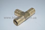 Тройник системы охлаждения d=16 БОГДАН А-091/А-092, Ataman Е-3/Е-4/Е-5, ISUZU NQR90/NPR75/NQR71 бронза
