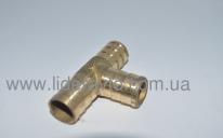 Тройник системы охлаждения d=16 БОГДАН А-091/А-092, Ataman Е-3/Е-4/Е-5, ISUZU NQR90/NPR75/NQR71 бронза