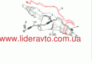 Трубка гальмівна БОГДАН А-091/А-092, АТАМАН Е-3/Е-4/Е-5, ISUZU NQR90/NPR75/NQR71 1500 мм, алюміній