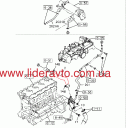 Патрубок помпи БОГДАН А-091, А-092, ISUZU NQR 4HG1/4HG1-T 8970875971