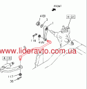 Тяга рульова поздовжня БОГДАН А091/А092.02/А092.12/А092S2, АТАМАН А 093, ISUZU NQR71 8971701601 Оригінал