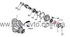 Сальник редуктора заднього моста ISUZU NQR71, NPR75, БОГДАН А-091, А-092, Атаман Е-3 оригінал 1096254840