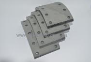 Накладка тормозной колодки  ISUZU NPR75/NQR75 /NQR71/70 БОГДАН STD (к-т 4шт.) Украина