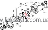 Ось сателлитов дифференциала заднего моста БОГДАН ISUZU NQR71 Оригинал  1415210352